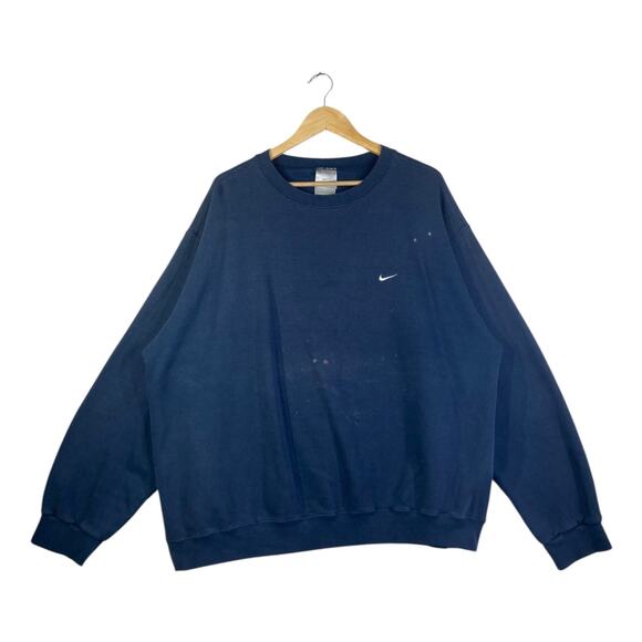Vintage Nike Swoosh Logo Crewneck XXL - Picture 1 of 7